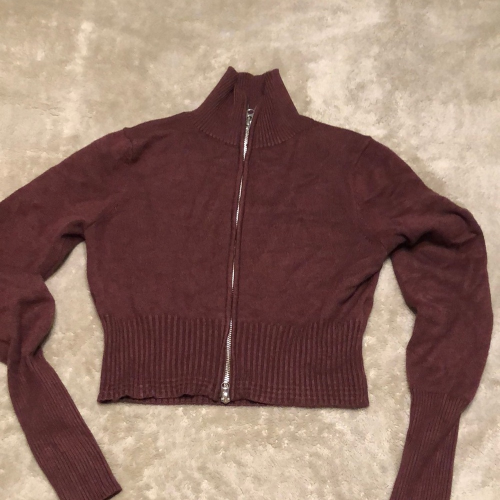 Urban outfitters knit Zip-Up Sweater